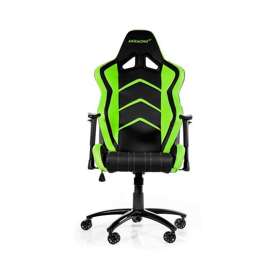 Игровое кресло AKRacing Player Gaming Chair Black Green - фото 2