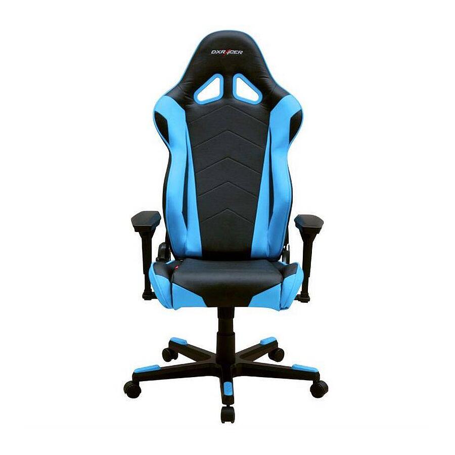 Игровое кресло DXRacer Racing OH/RF0/NB, черный/синий, Экокожа - фото 4
