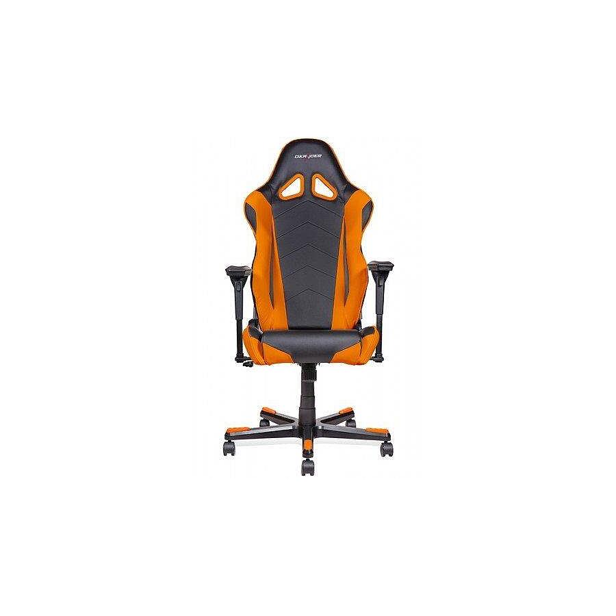 Игровое кресло DXRacer Racing OH/RE0/NO, черный/оранжевый, искусственная кожа - фото 1