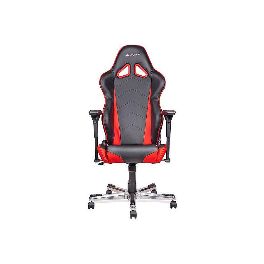 Игровое кресло DXRacer Racing OH/RF0/NR, черный/красный, Экокожа - фото 1