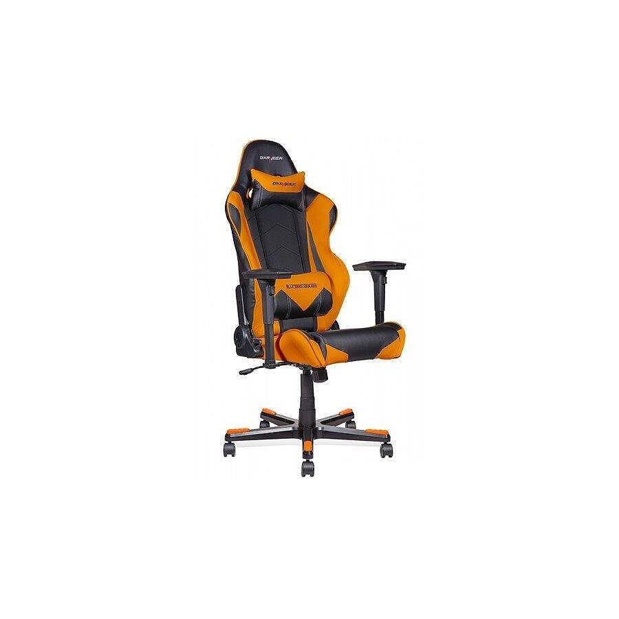 Игровое кресло DXRacer Racing OH/RE0/NO, черный/оранжевый, искусственная кожа - фото 3