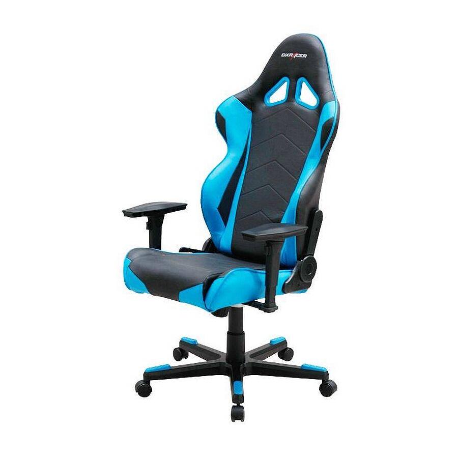 Игровое кресло DXRacer Racing OH/RF0/NB, черный/синий, Экокожа - фото 1