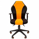 Игровое кресло Chairman Game 8 Black/Orange, ткань, черный/желтый