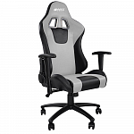 Игровое кресло HIPER HGS-104 Gray, искусственная кожа, черный/серый