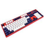 Leopold FC900R PD White Blue Star Cherry MX Speed Silver