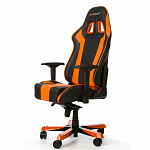 Игровое кресло DXRacer King OH/KS06/NO, черный/оранжевый, искусственная кожа