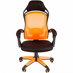 Игровое кресло Chairman Game 12 Black/Orange, ткань, черный/оранжевый