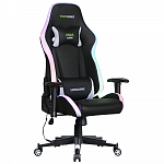 Игровое кресло VMMGame Astral White RGB, искусственная кожа, черный/белый