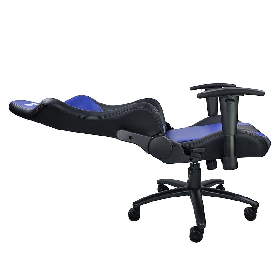 Игровое кресло HIPER HGS-104 Blue, искусственная кожа, черный/синий - фото 3
