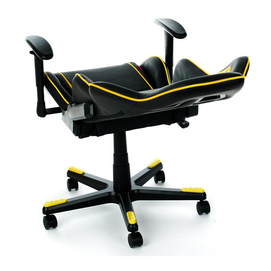 Игровое кресло DXRacer Formula OH/FE08/NY, искусственная кожа, черный, желтый - фото 5