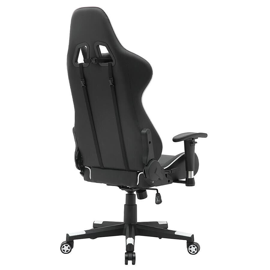 Игровое кресло E-Sport Gear ESG-202 Black/White, искусственная кожа, черный/белый - фото 5