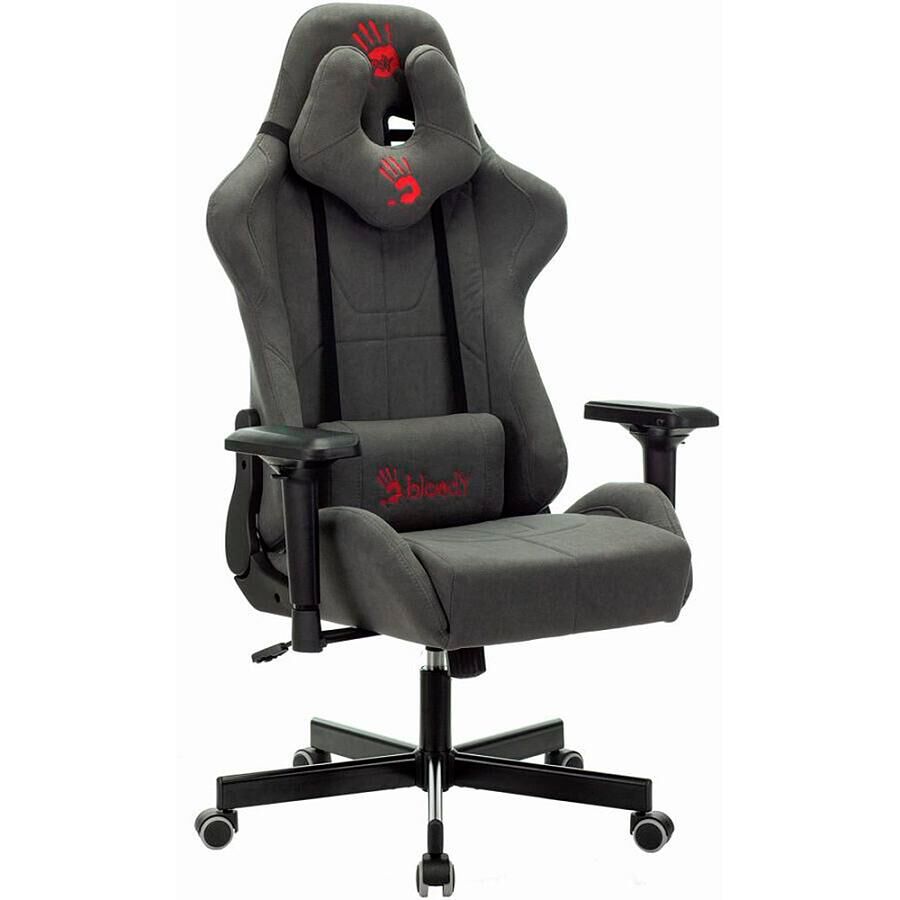 Игровое кресло A4Tech Bloody GC-700, ткань, серый - фото 1