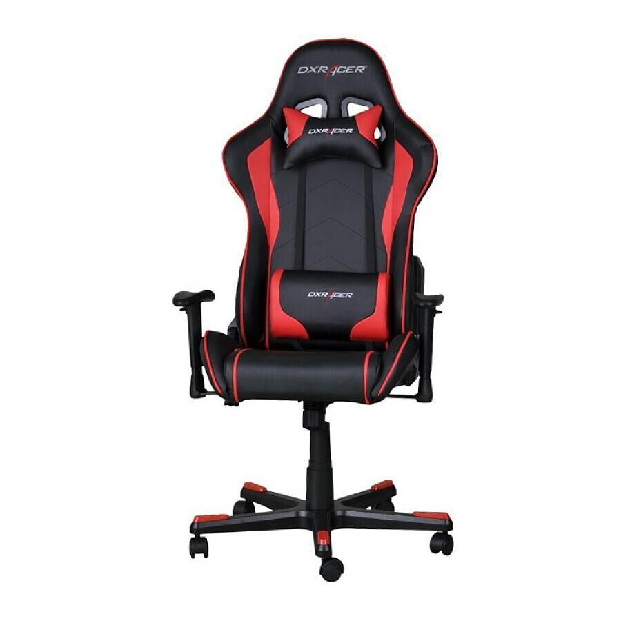 Игровое кресло DXRacer Formula OH/FE08/NR, искусственная кожа, черный, красный - фото 2