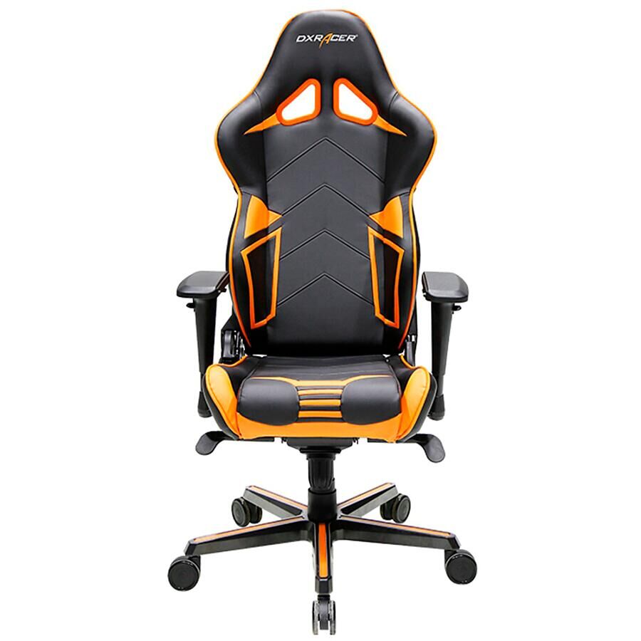 Игровое кресло DXRacer Racing OH/RV131/NO, черный/оранжевый, искусственная кожа - фото 2