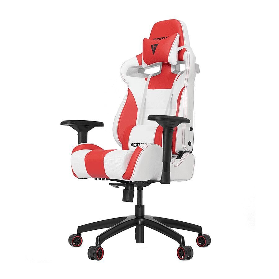 Игровое кресло Vertagear Racing Series S-Line SL4000 White/Red, искусственная кожа, белый/красный - фото 1