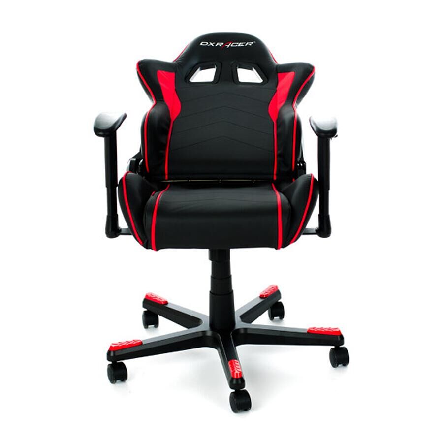 Игровое кресло DXRacer Formula OH/FE08/NR, искусственная кожа, черный, красный - фото 6