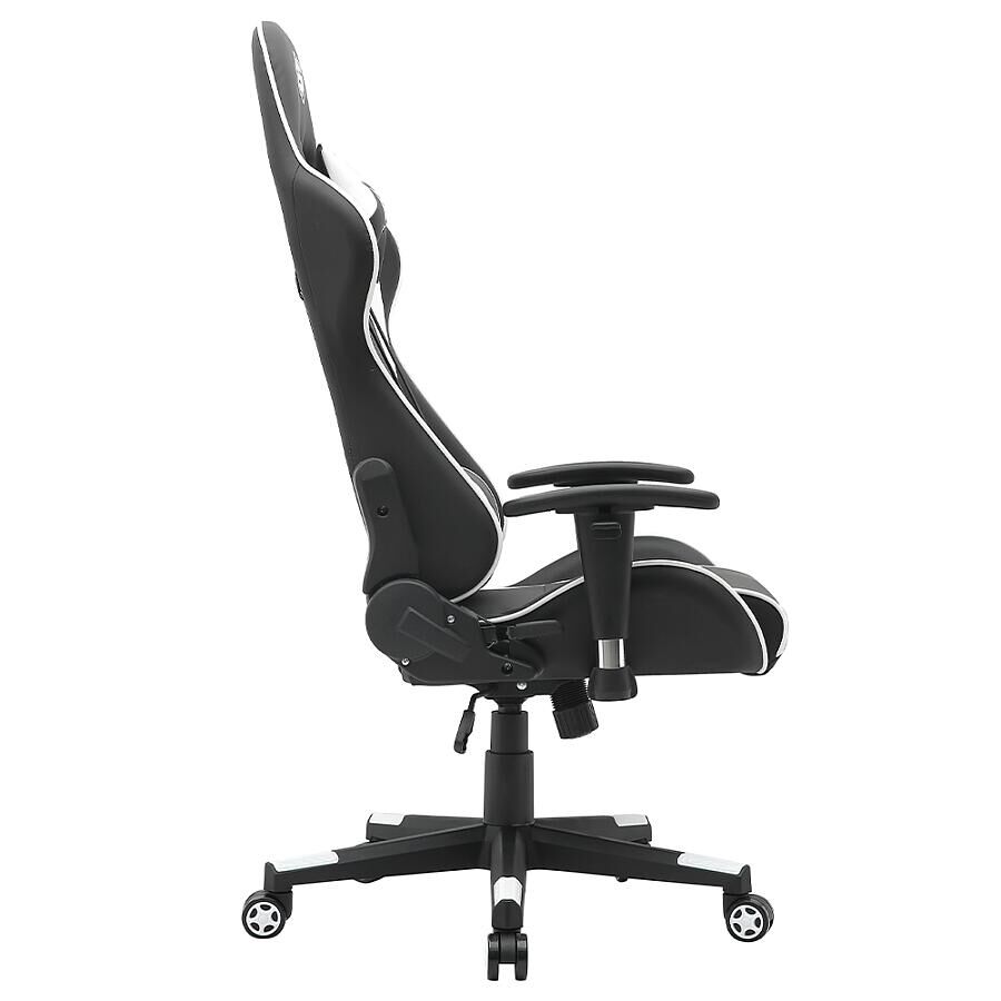 Игровое кресло E-Sport Gear ESG-202 Black/White, искусственная кожа, черный/белый - фото 3