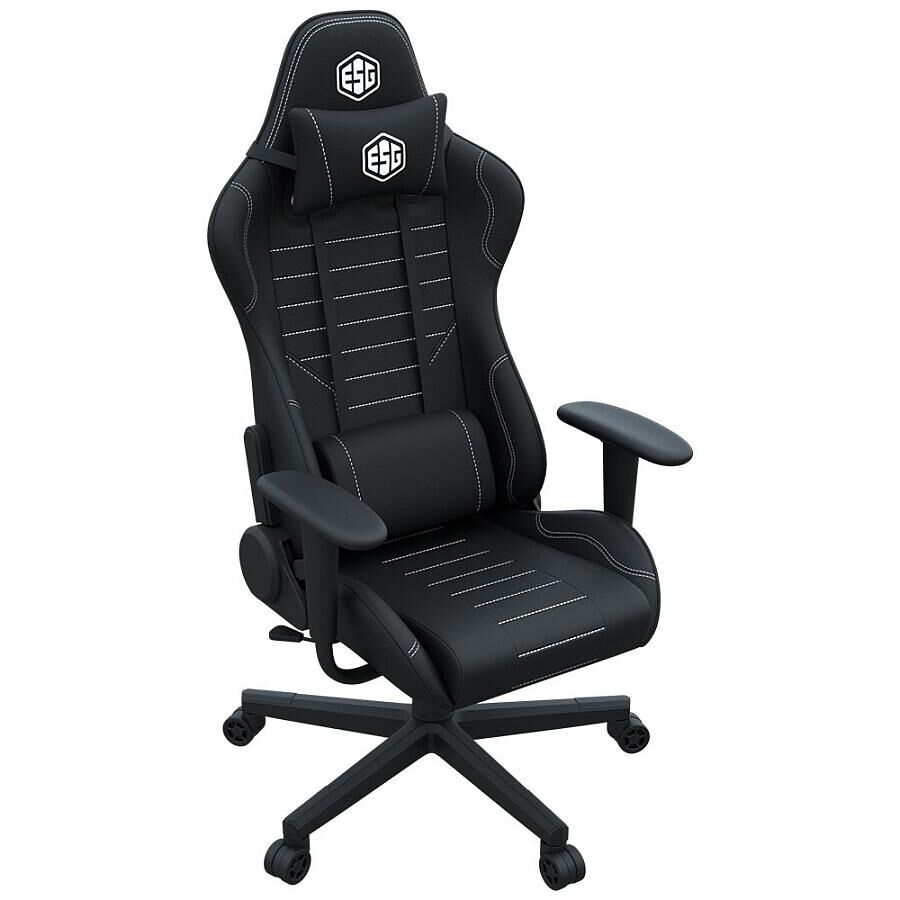 Игровое кресло E-Sport Gear ESG-301 Black, ткань, черный - фото 2