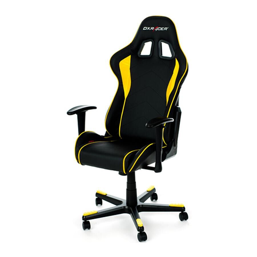 Игровое кресло DXRacer Formula OH/FE08/NY, искусственная кожа, черный, желтый - фото 2