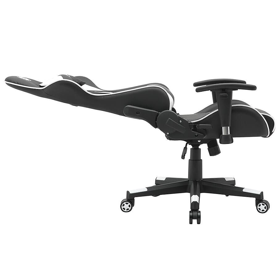 Игровое кресло E-Sport Gear ESG-202 Black/White, искусственная кожа, черный/белый - фото 4