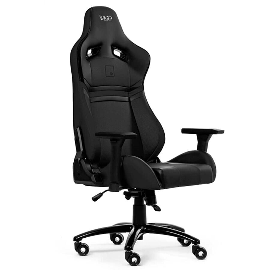 Игровое кресло WARP GR Black, искусственная кожа, черный - фото 3