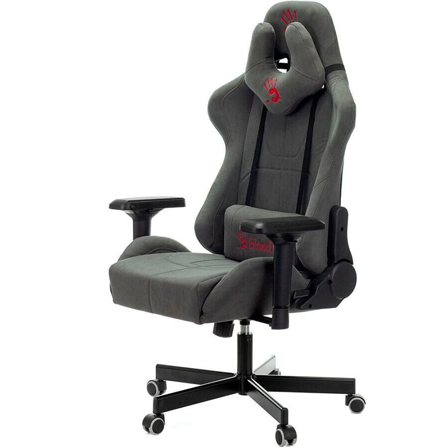 Игровое кресло A4Tech Bloody GC-700, ткань, серый - фото 3
