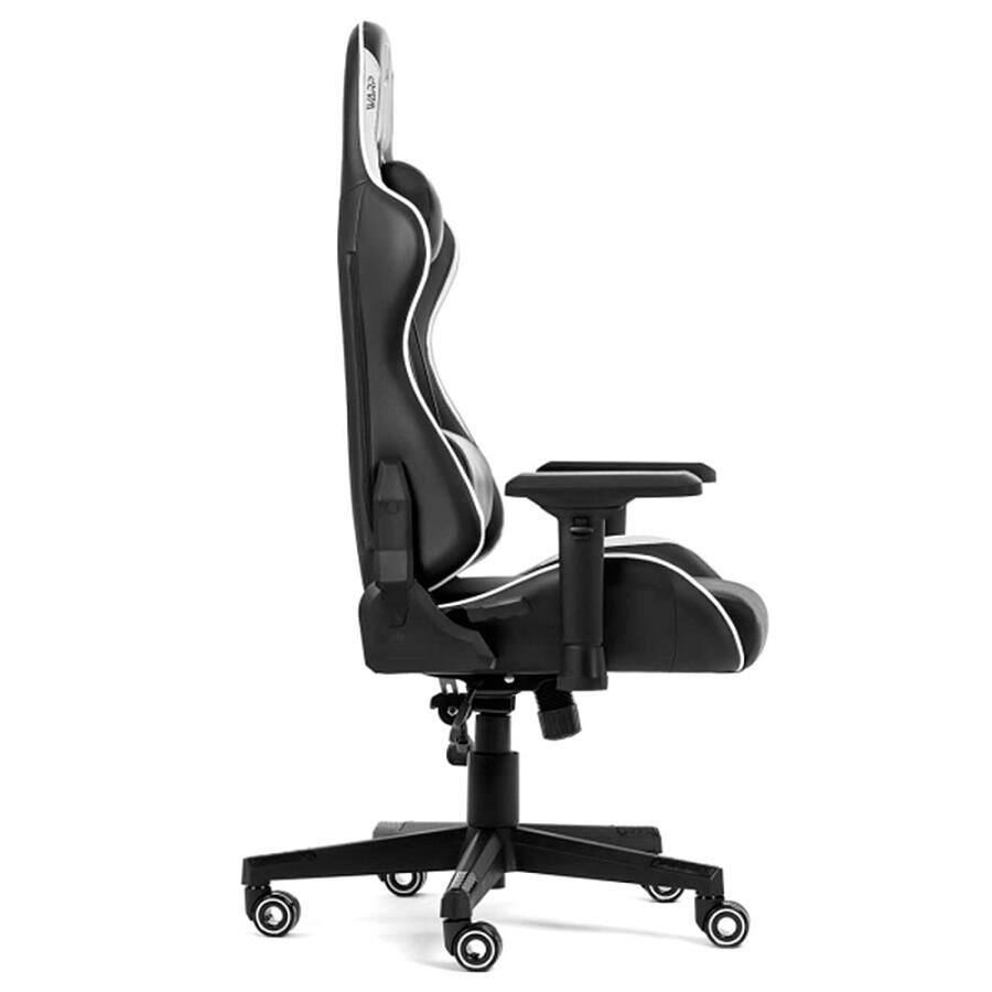 Игровое кресло WARP XN Black/White, искусственная кожа, черный/белый - фото 4