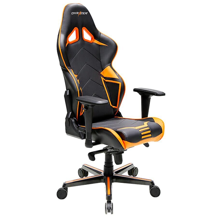 Игровое кресло DXRacer Racing OH/RV131/NO, черный/оранжевый, искусственная кожа - фото 1