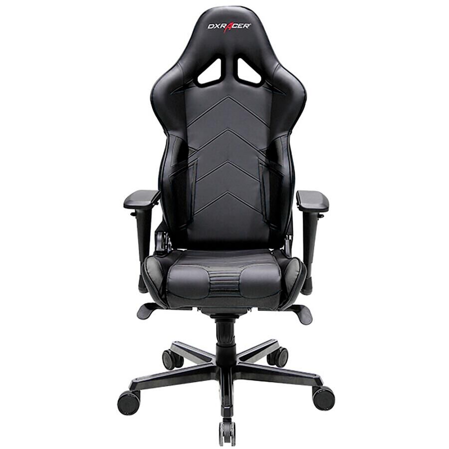 Игровое кресло DXRacer Racing OH/RV131/N, черный, Экокожа - фото 2