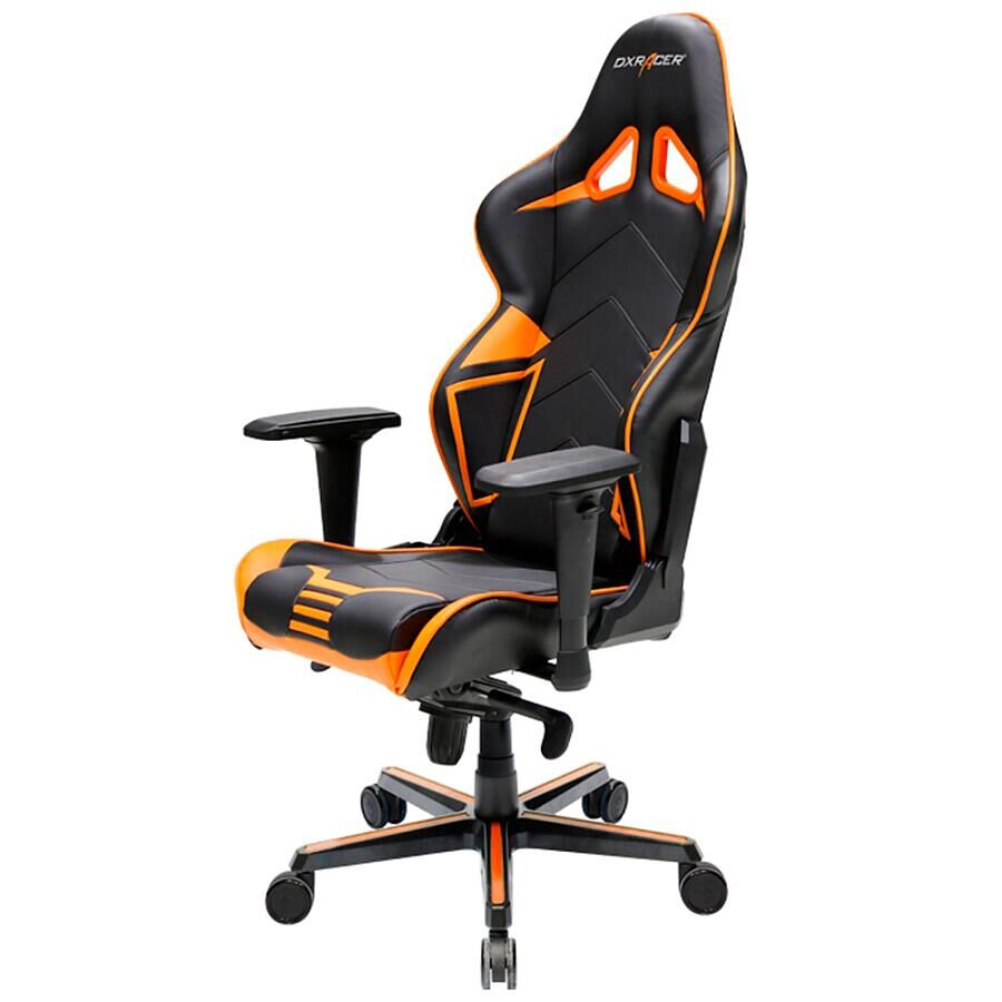 Игровое кресло DXRacer Racing OH/RV131/NO, черный/оранжевый, искусственная кожа - фото 3