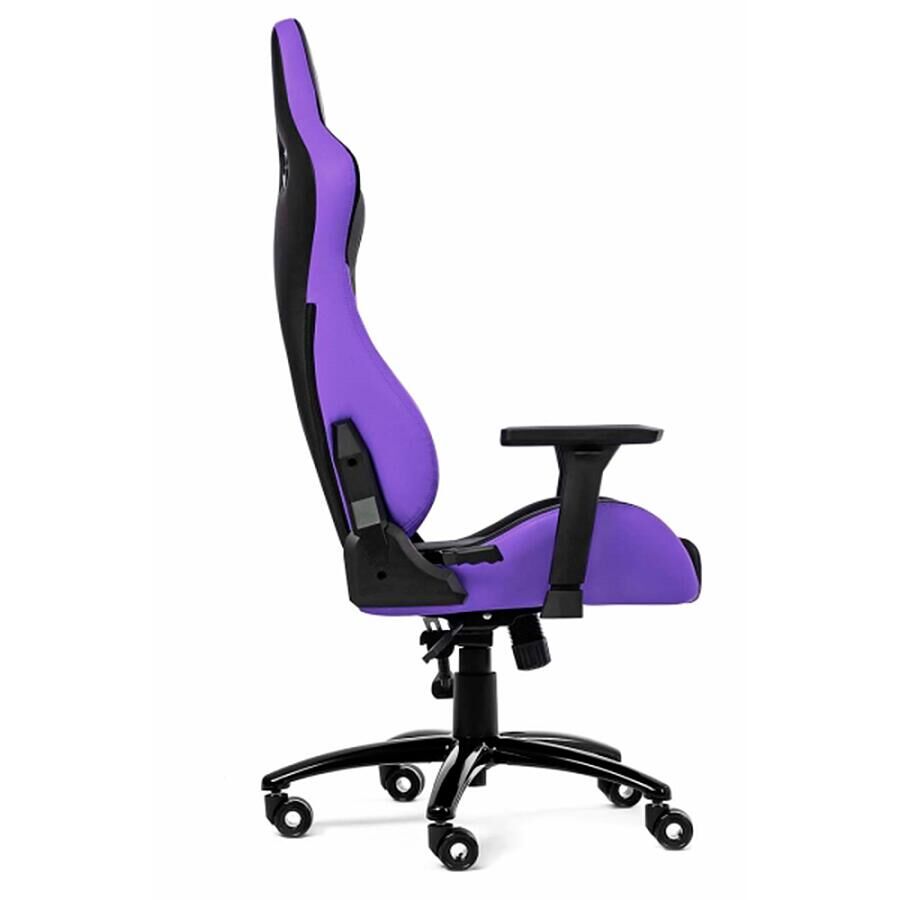 Игровое кресло WARP GR Black/Purple, искусственная кожа, черный/фиолетовый - фото 2