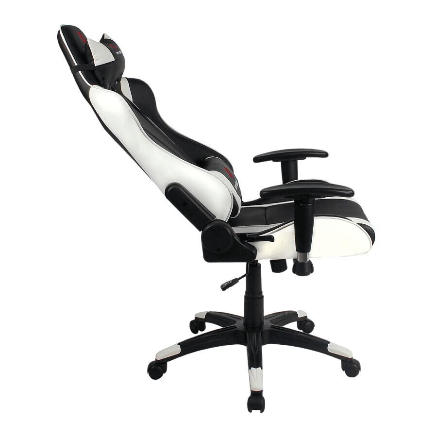Игровое кресло Red Square Pro Moon White, искусственная кожа, черный/белый - фото 3