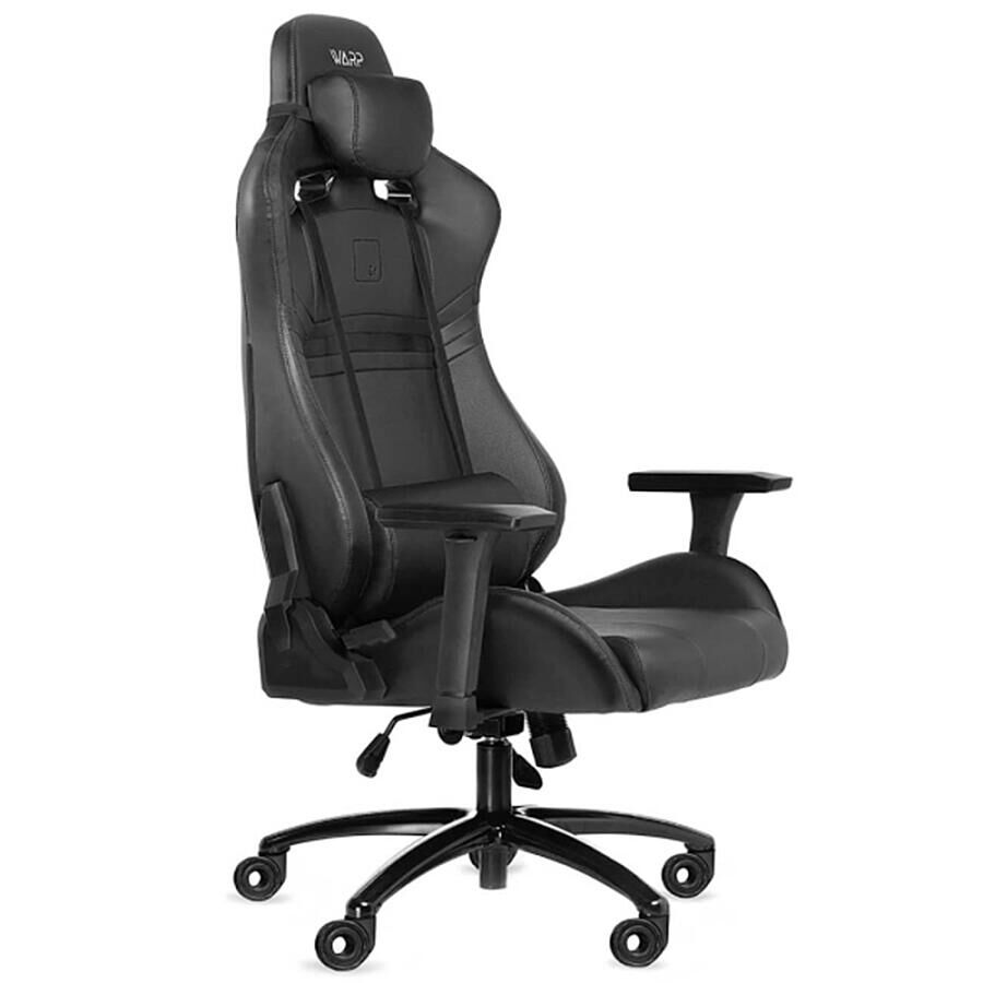 Игровое кресло WARP GR Black, искусственная кожа, черный - фото 1