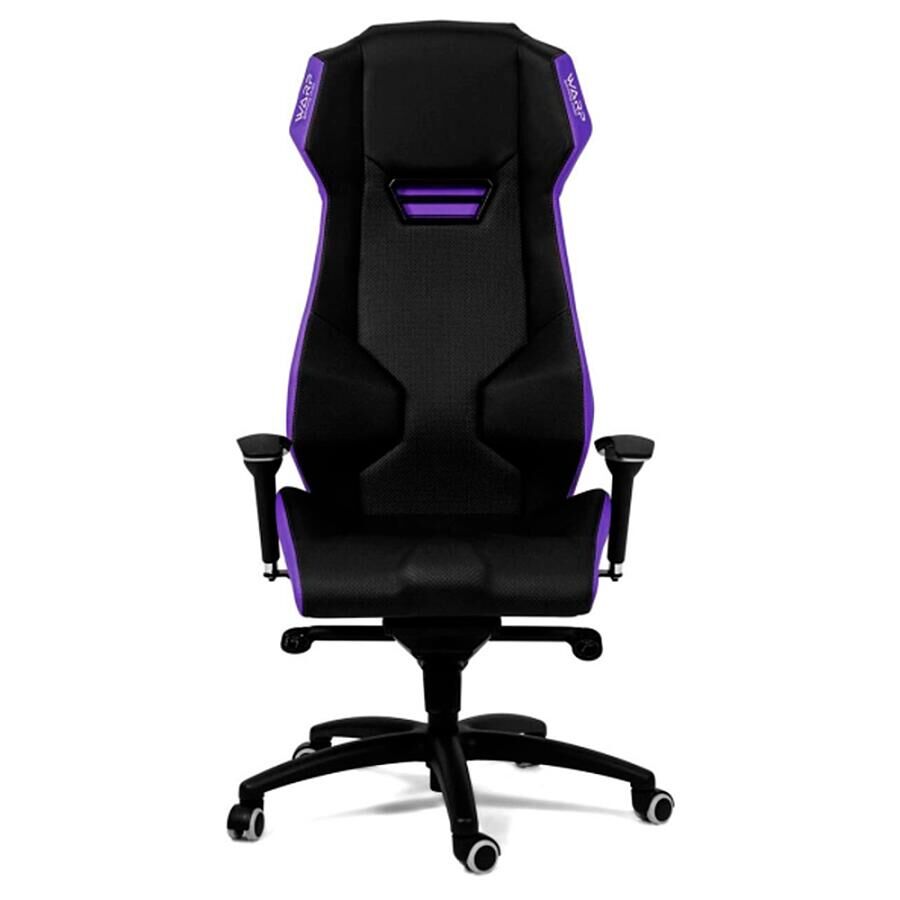 Игровое кресло WARP ZE Black/Purple, искусственная кожа, черный/фиолетовый - фото 2