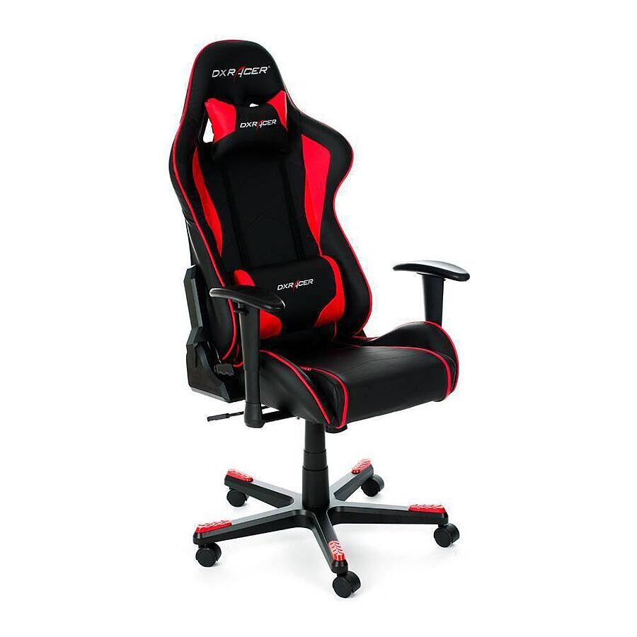 Игровое кресло DXRacer Formula OH/FE08/NR, искусственная кожа, черный, красный - фото 1