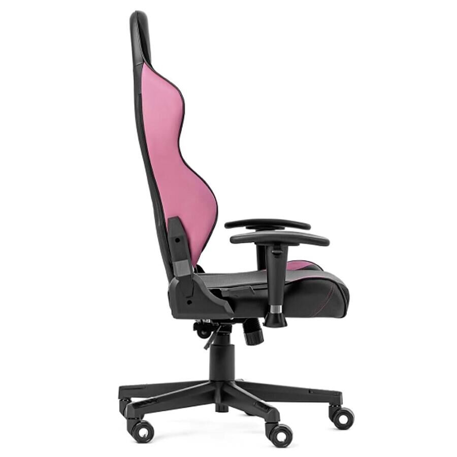 Игровое кресло WARP SG Black/Pink, искусственная кожа, черный/фиолетовый - фото 4