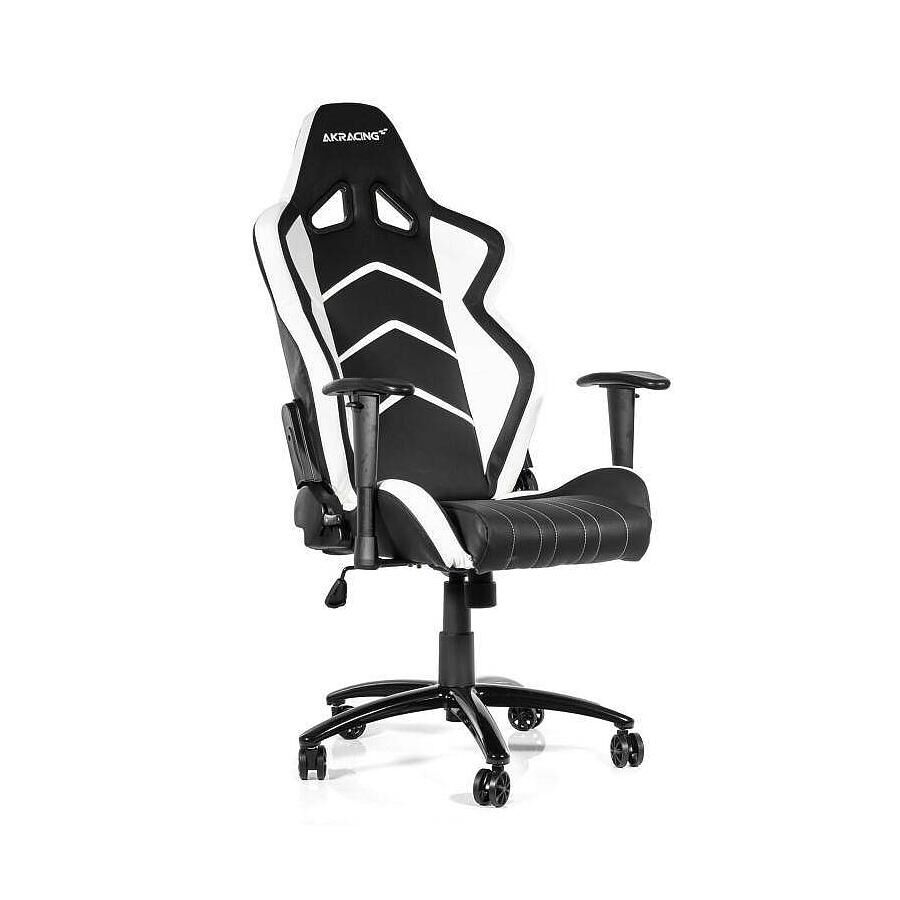 Игровое кресло AKRacing Player Gaming Chair Black White - фото 2