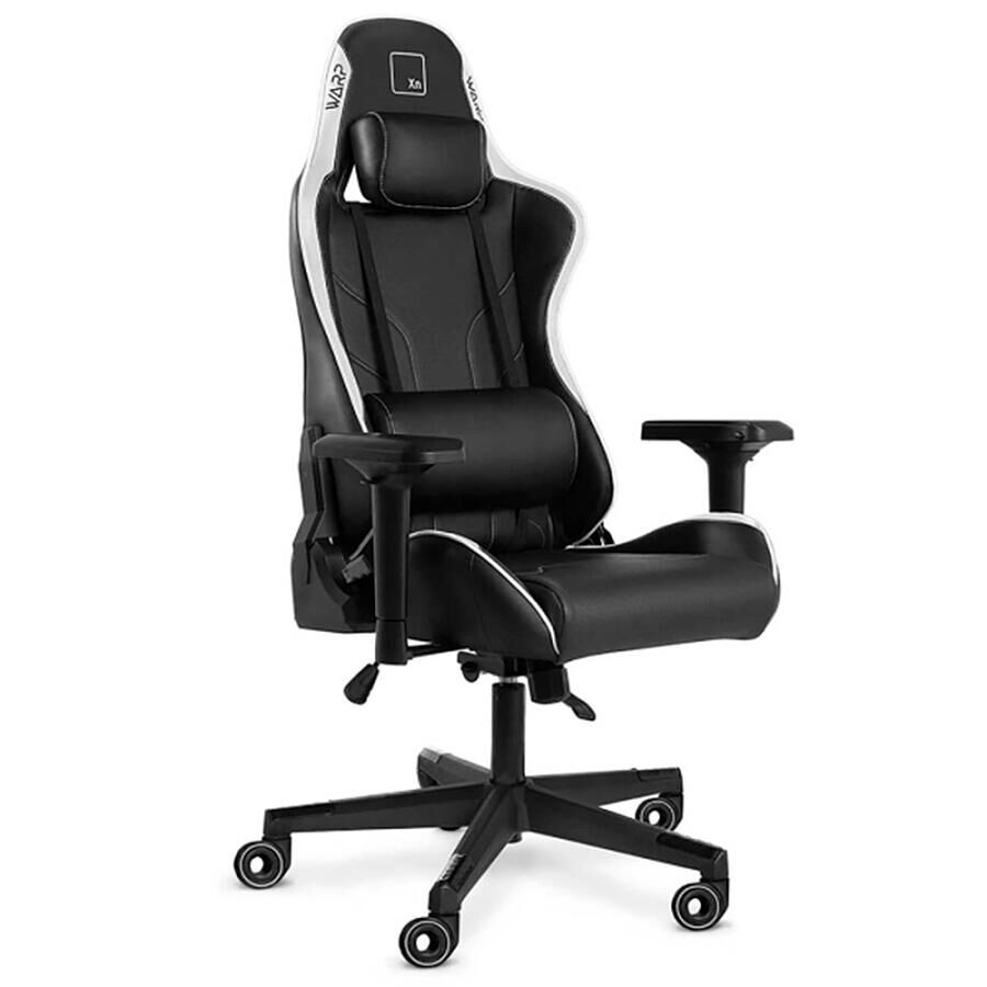 Игровое кресло WARP XN Black/White, искусственная кожа, черный/белый - фото 1