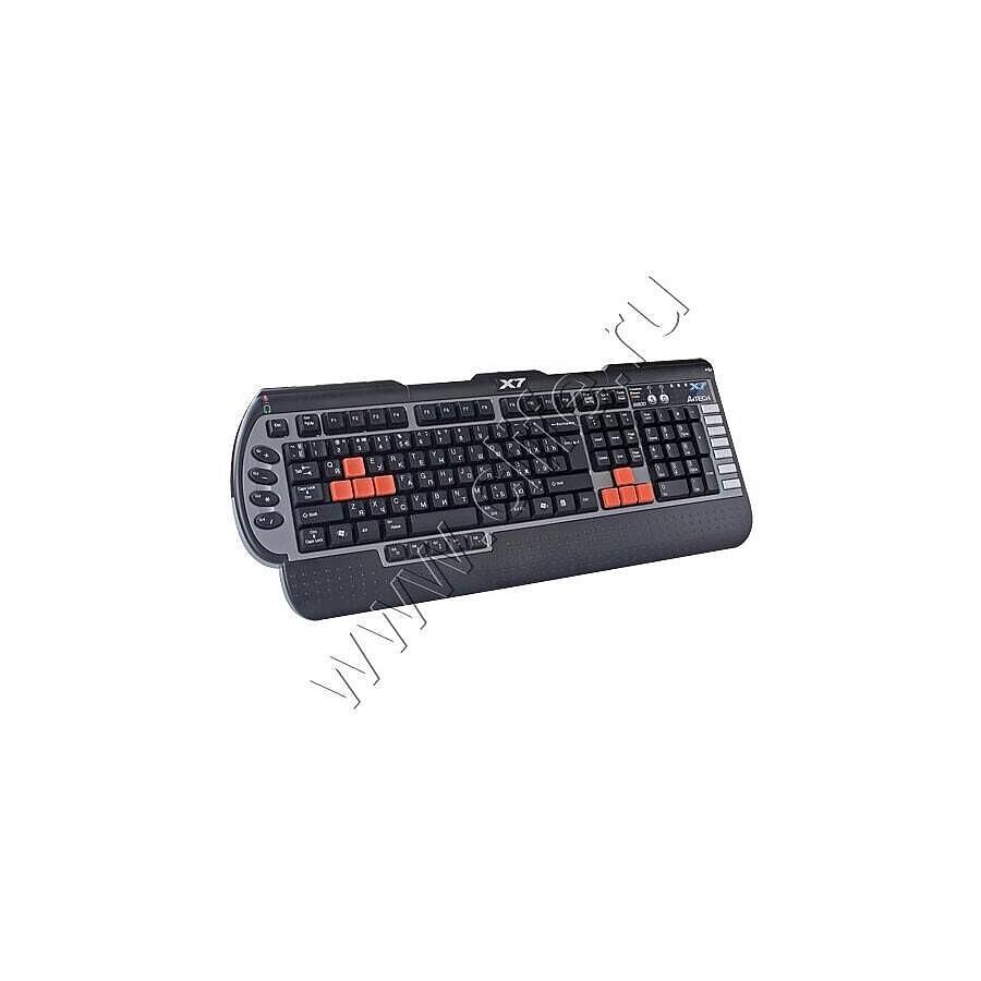 Клавиатура A4Tech X7 G800MU Black-Silver PS/2 - фото 2