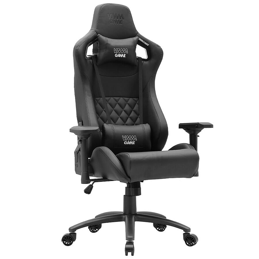 Игровое кресло VMMGame Maroon Black, искусственная кожа, черный - фото 1