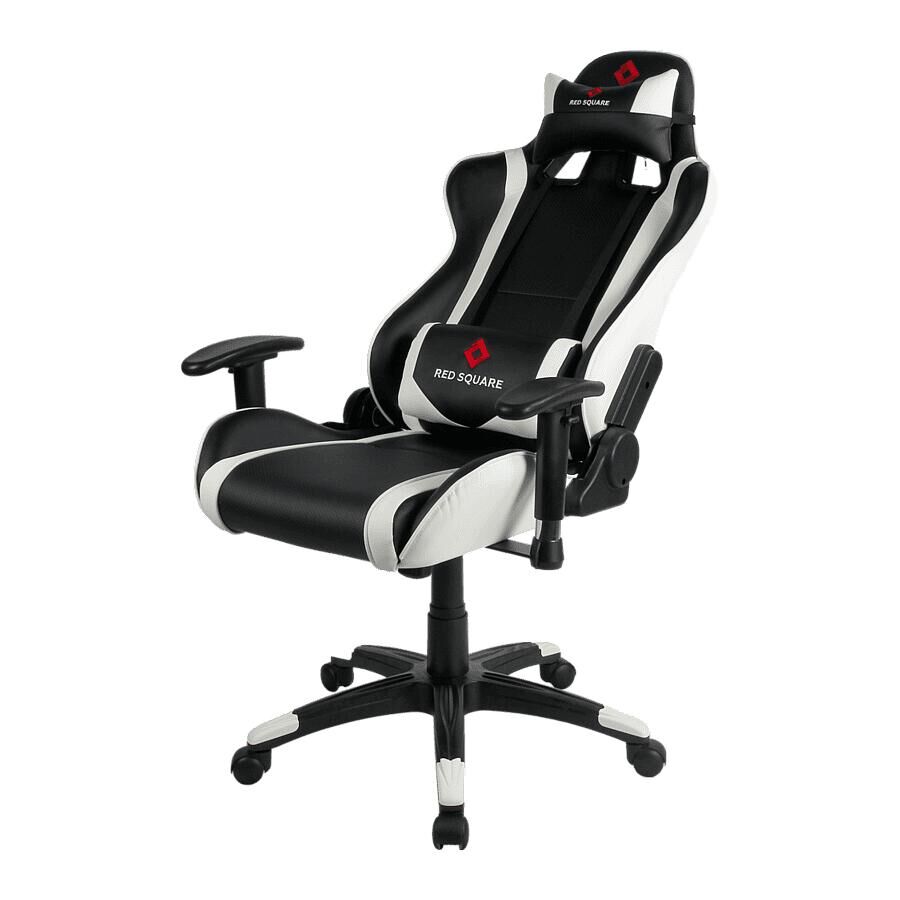 Игровое кресло Red Square Pro Moon White, искусственная кожа, черный/белый - фото 2