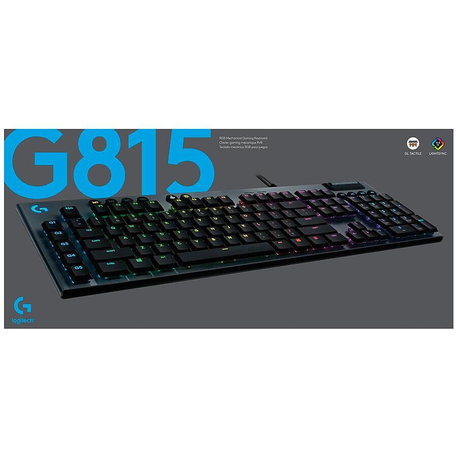 Клавиатура Logitech G815 LIGHTSYNC RGB GL Tactile - фото 9