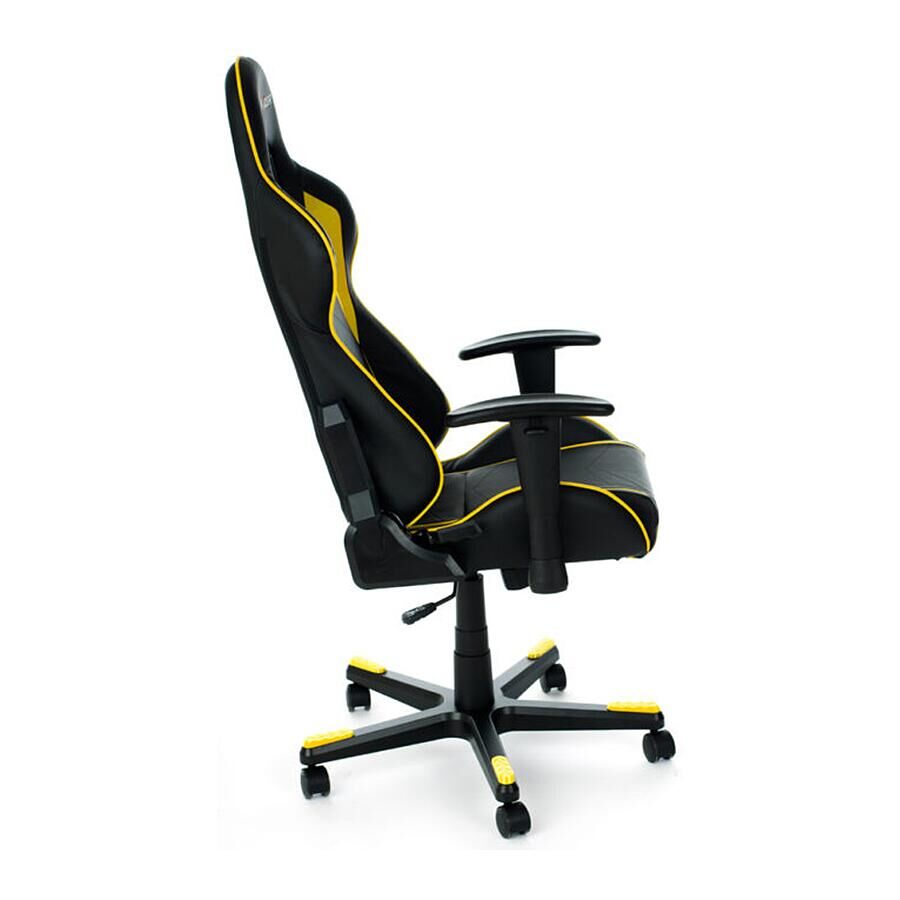 Игровое кресло DXRacer Formula OH/FE08/NY, искусственная кожа, черный, желтый - фото 4