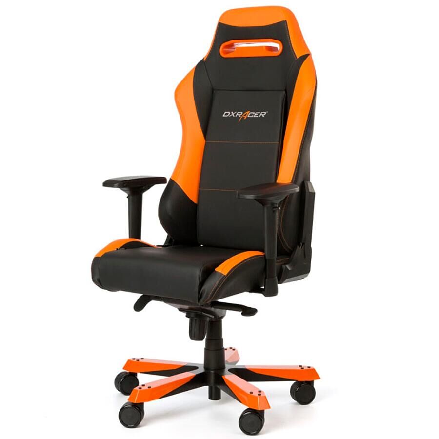 Игровое кресло DXRacer Iron OH/IS11/NO, черный/оранжевый, Экокожа - фото 3
