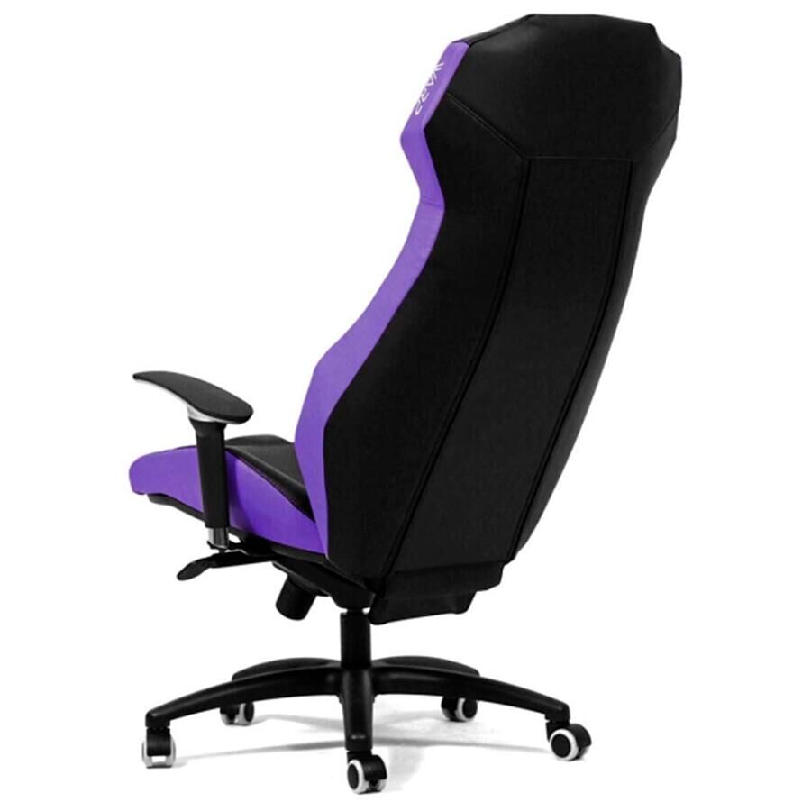 Игровое кресло WARP ZE Black/Purple, искусственная кожа, черный/фиолетовый - фото 5