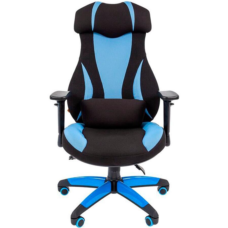 Игровое кресло Chairman Game 14 Black/Blue, ткань, черный/синий - фото 1