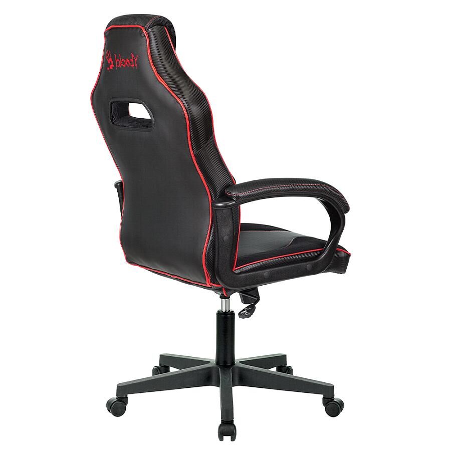 Игровое кресло A4Tech Bloody GC-300, искусственная кожа, черный/красный - фото 5
