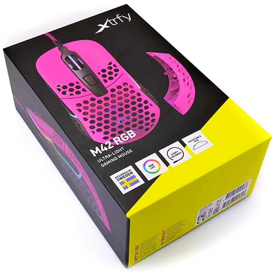 Мышь Xtrfy M42 RGB Pink - фото 12