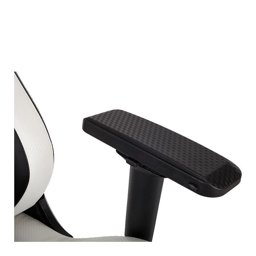 Игровое кресло Corsair T1 Race White, искусственная кожа, черный/белый - фото 9