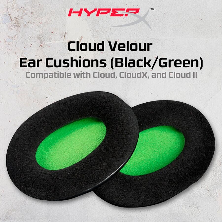 HyperX Cloud Velour Ear Cushions Green - фото 3